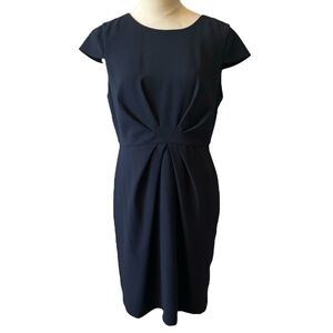 J. Crew Navy Blue Cap Sleeve Sheath Dress 12P
Office Careerwear Business